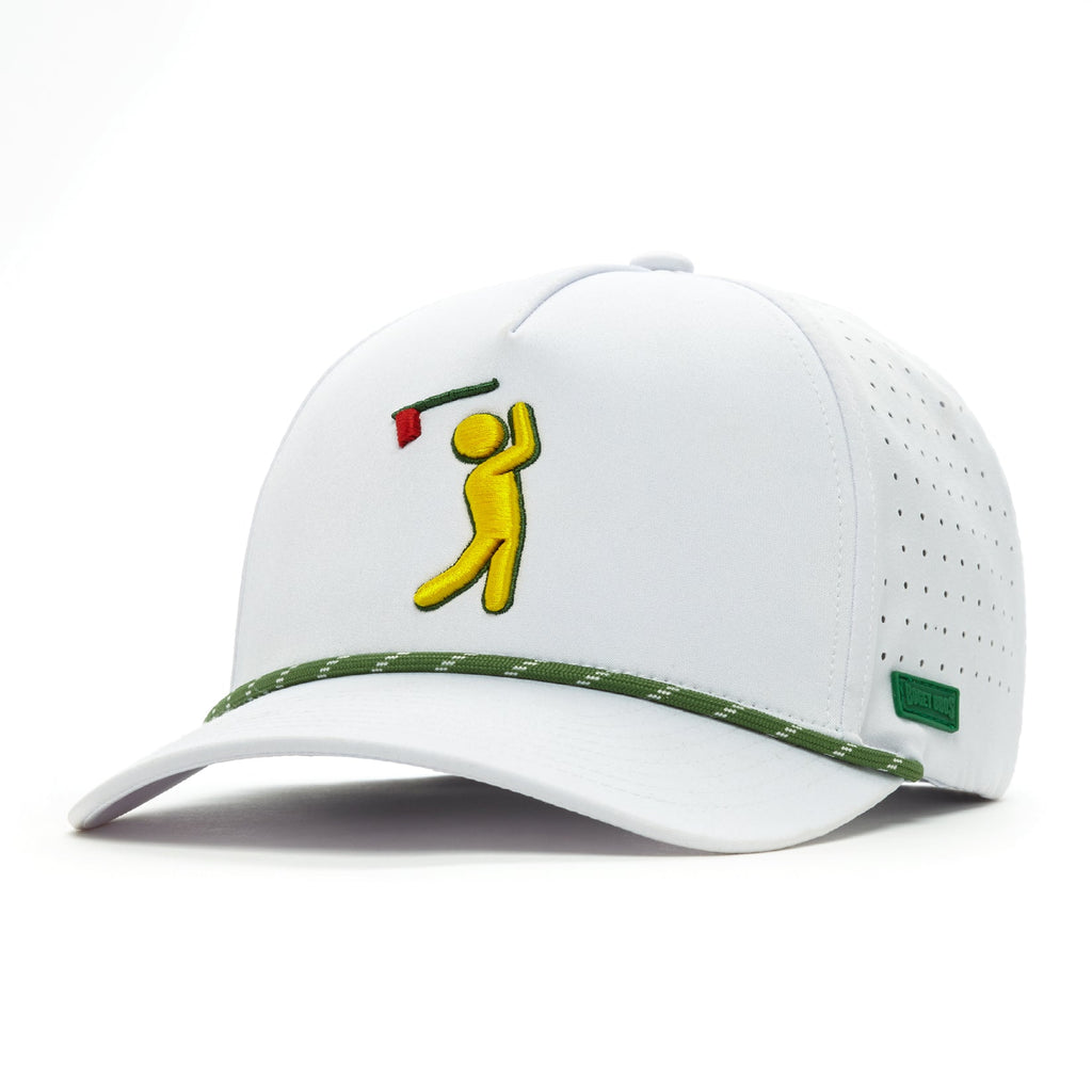 Major Bogeyman white performance golf rope snapback hat