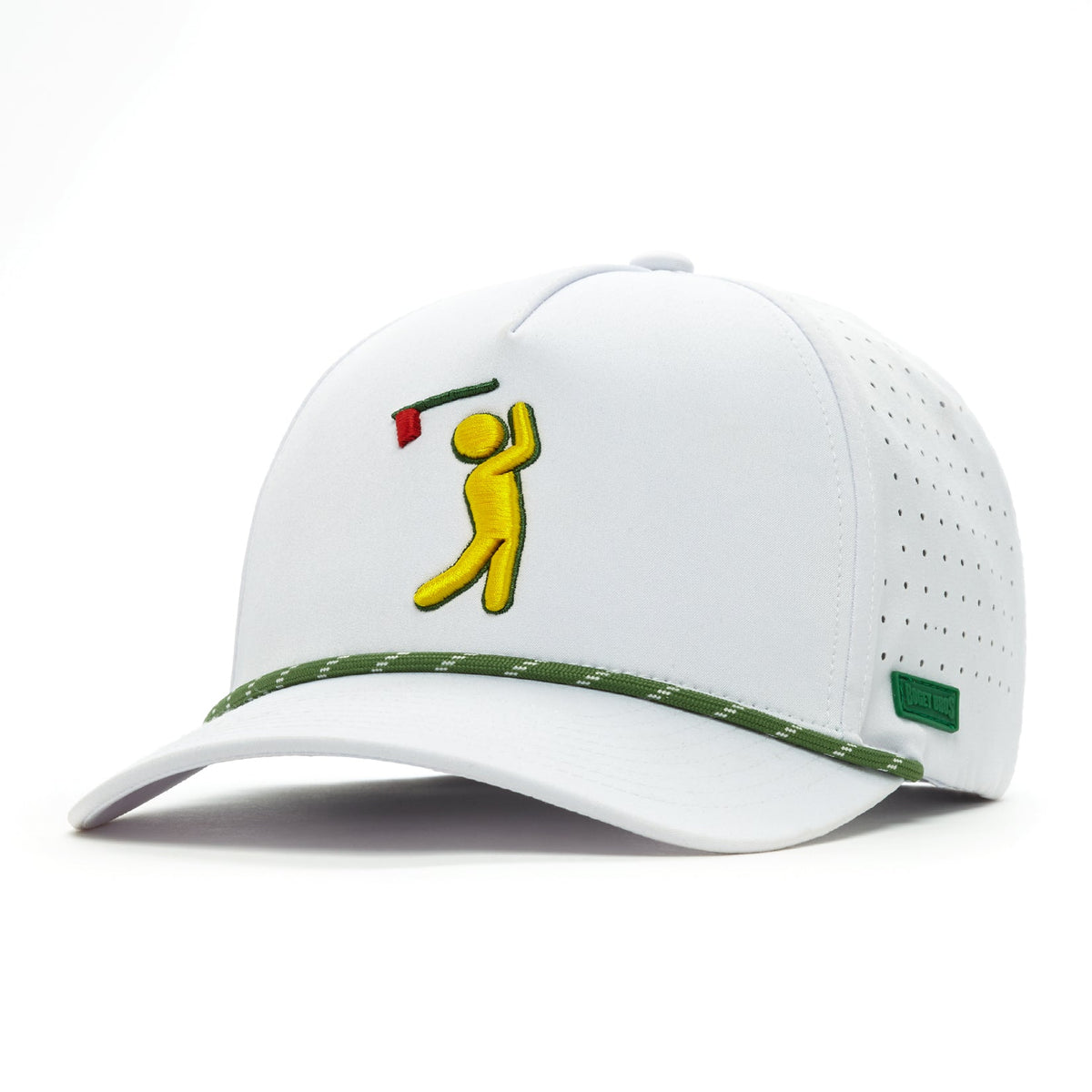 Major Bogeyman white performance golf rope snapback hat
