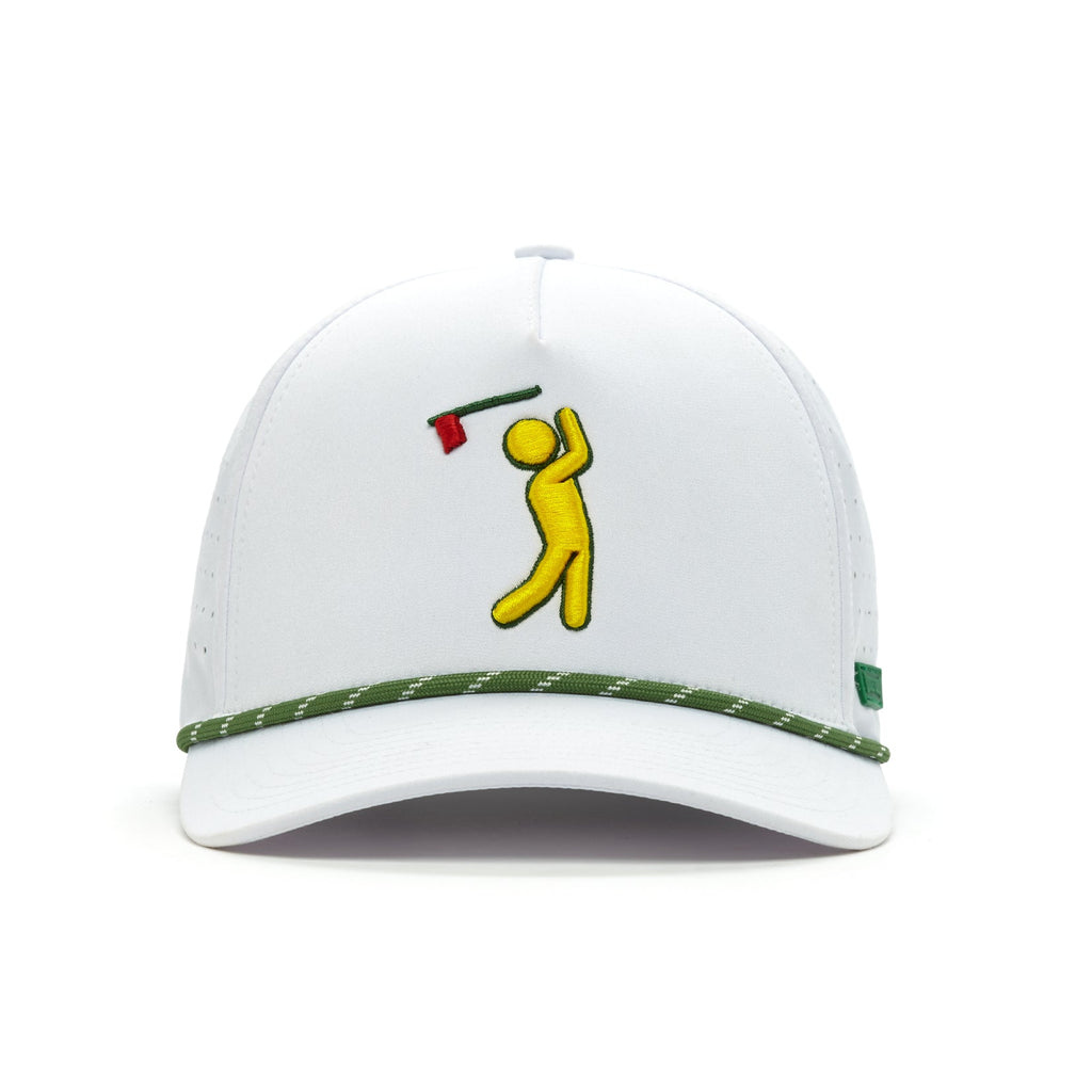 Major Bogeyman white performance golf rope snapback hat