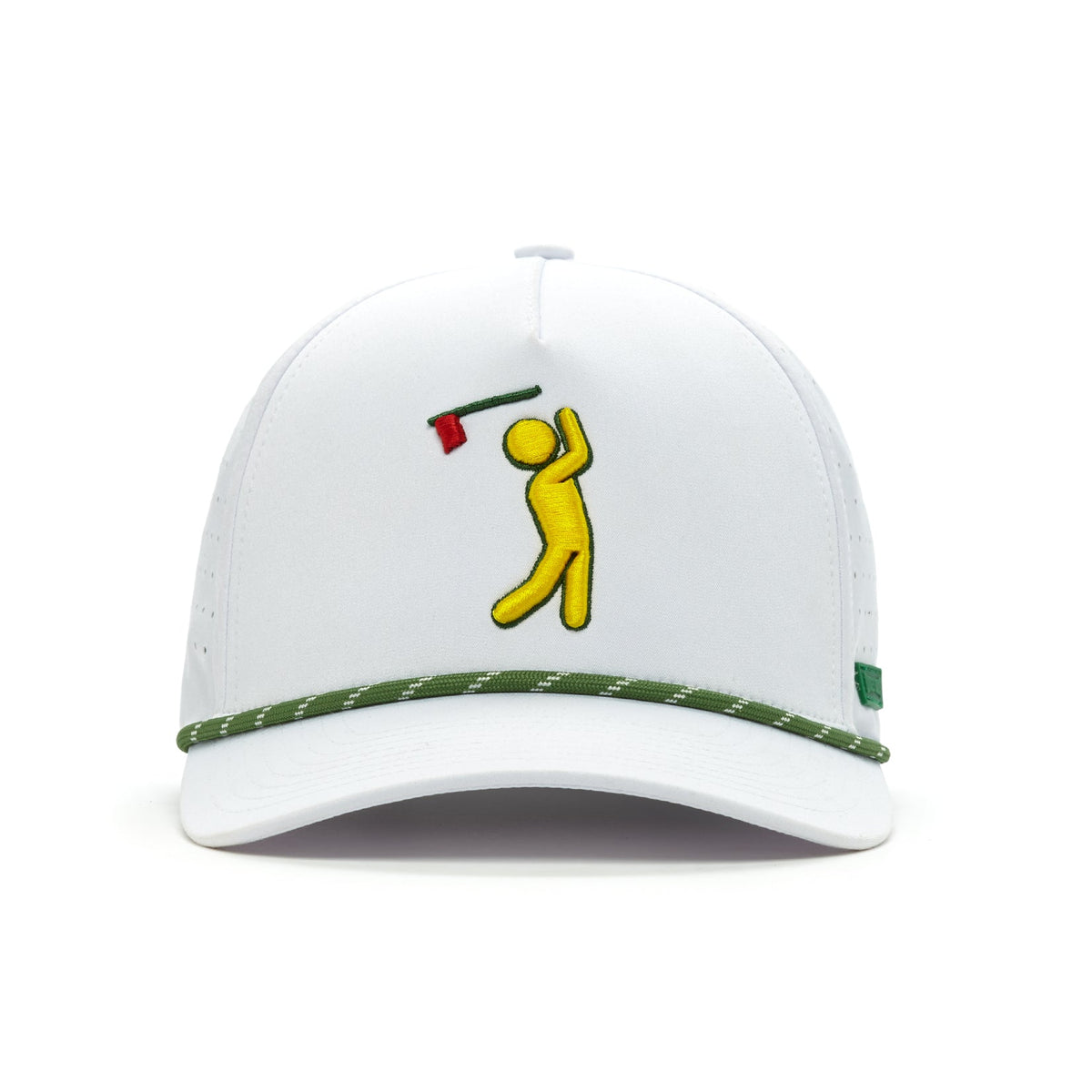 Major Bogeyman white performance golf rope snapback hat