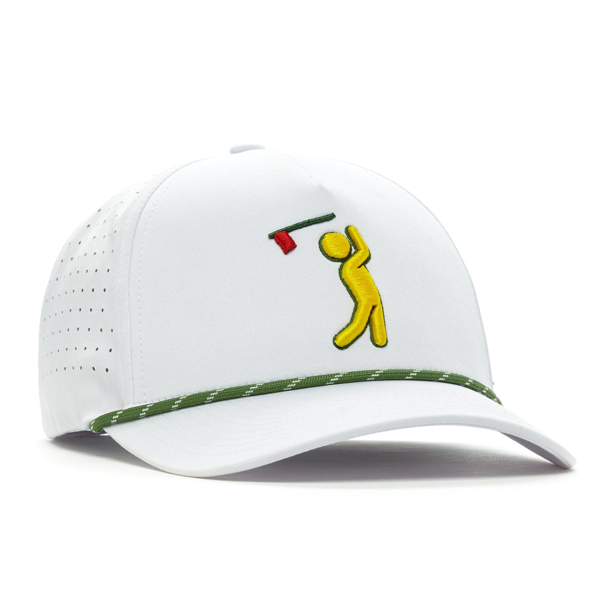 Major Bogeyman white performance golf rope snapback hat