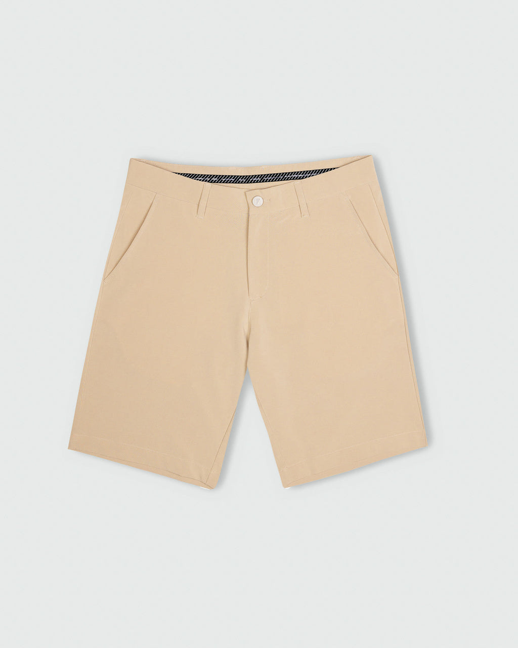 Mens light khaki golf shorts