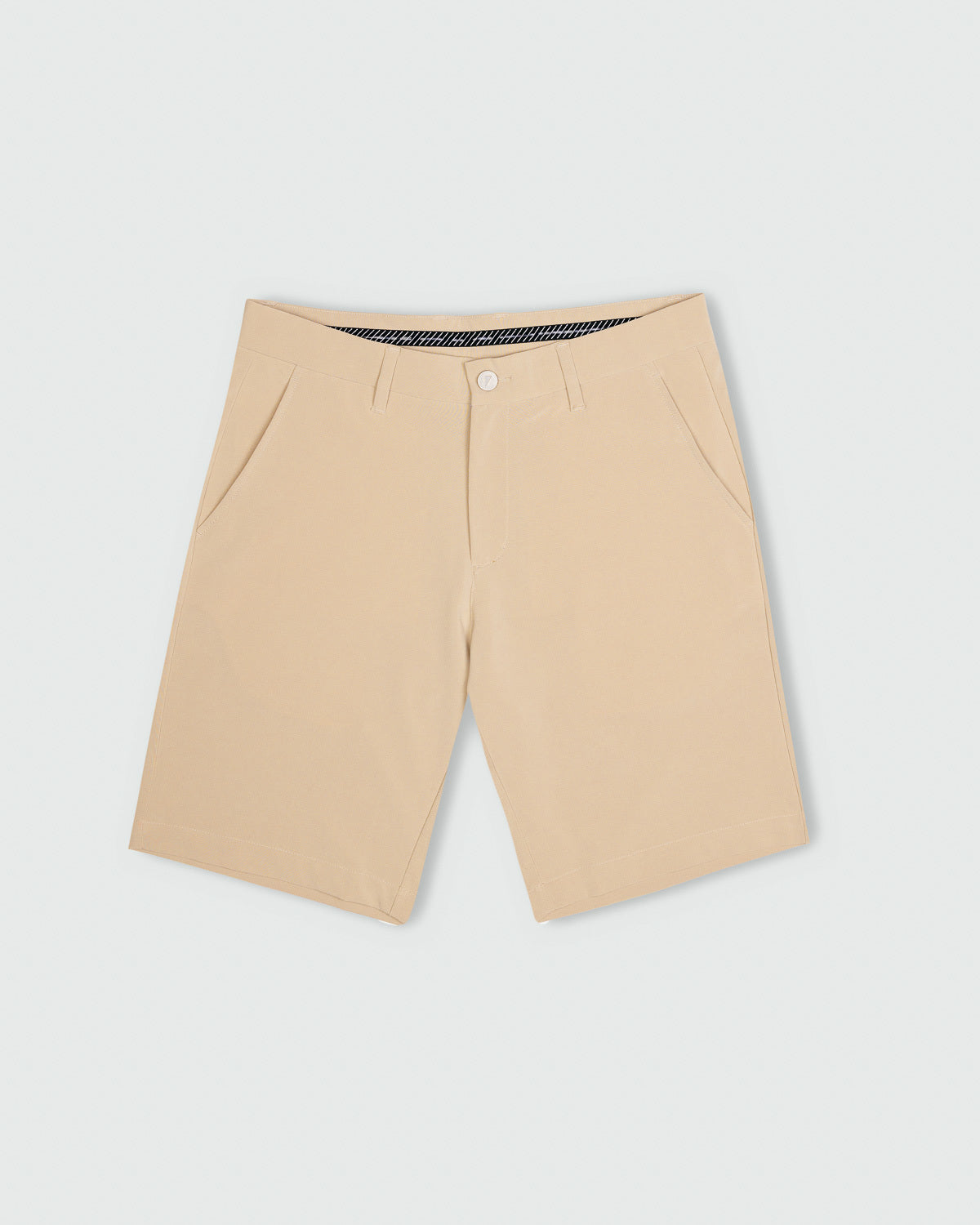Mens light khaki golf shorts
