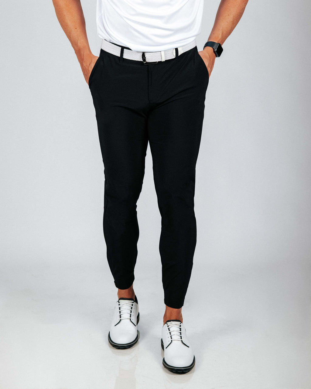 Mens black golf jogger