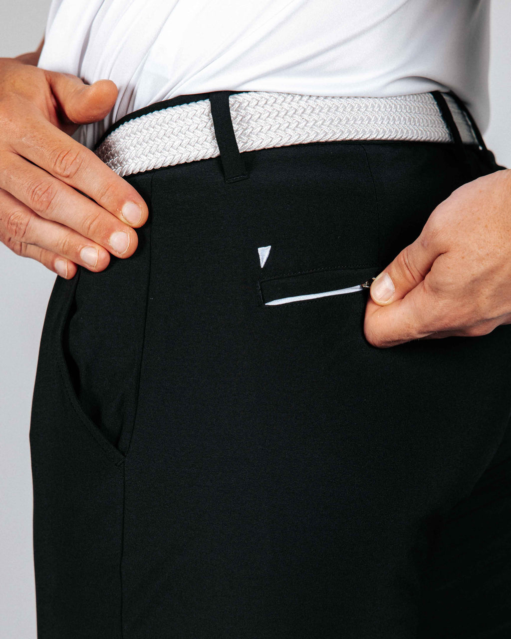 Mens black golf jogger