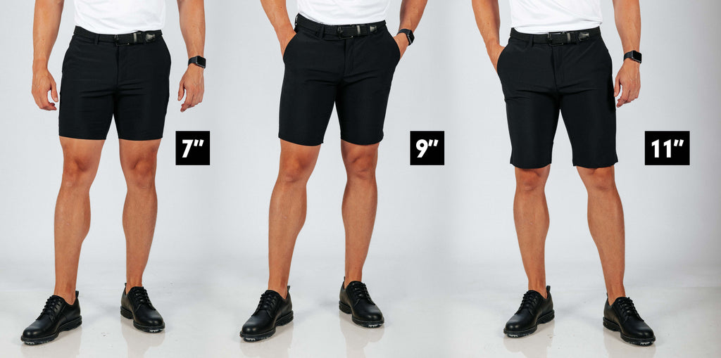 Mens light khaki golf shorts